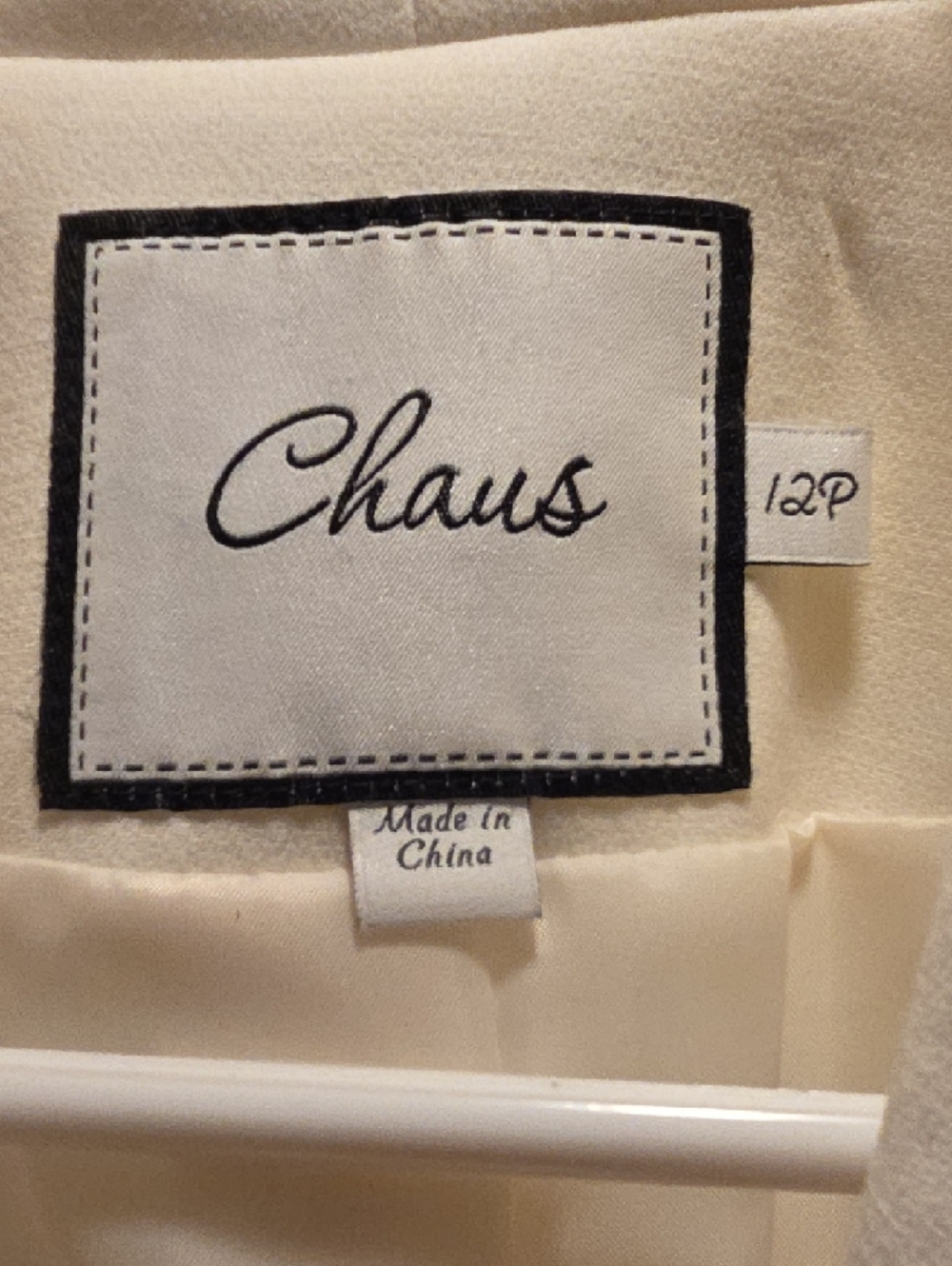 Chaus Cream Shawl-Collar Blazer - Picture 9 of 16
